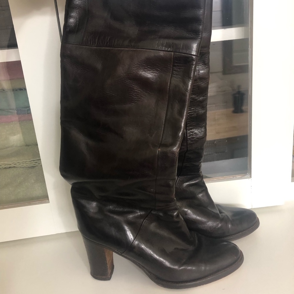 Italian leather boots